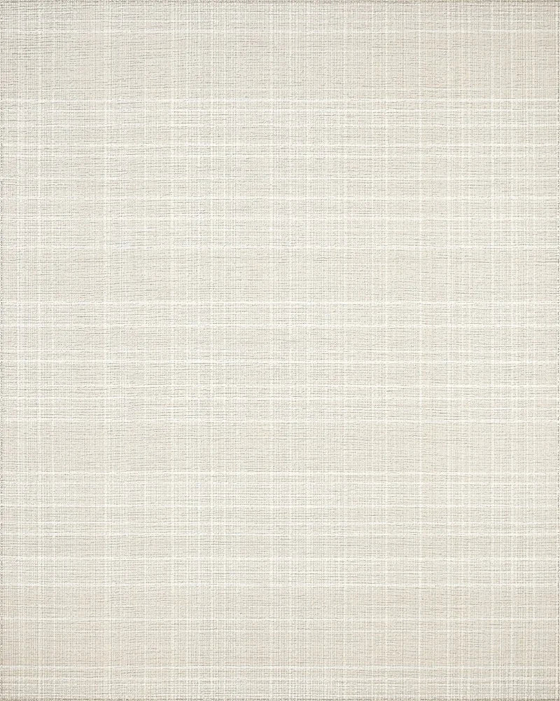 Neutral Tan Subtle Plaid Texture Rug - Cutout View