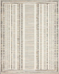 Neutral Tonal Vertical Stripe Rug - Cutout View