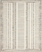 Neutral Tonal Vertical Stripe Rug - Cutout View