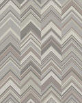 Neutral Tone Chevron Stripe Rug - Cutout View