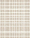 Neutral Tone Plaid Grid Rug - Cutout View