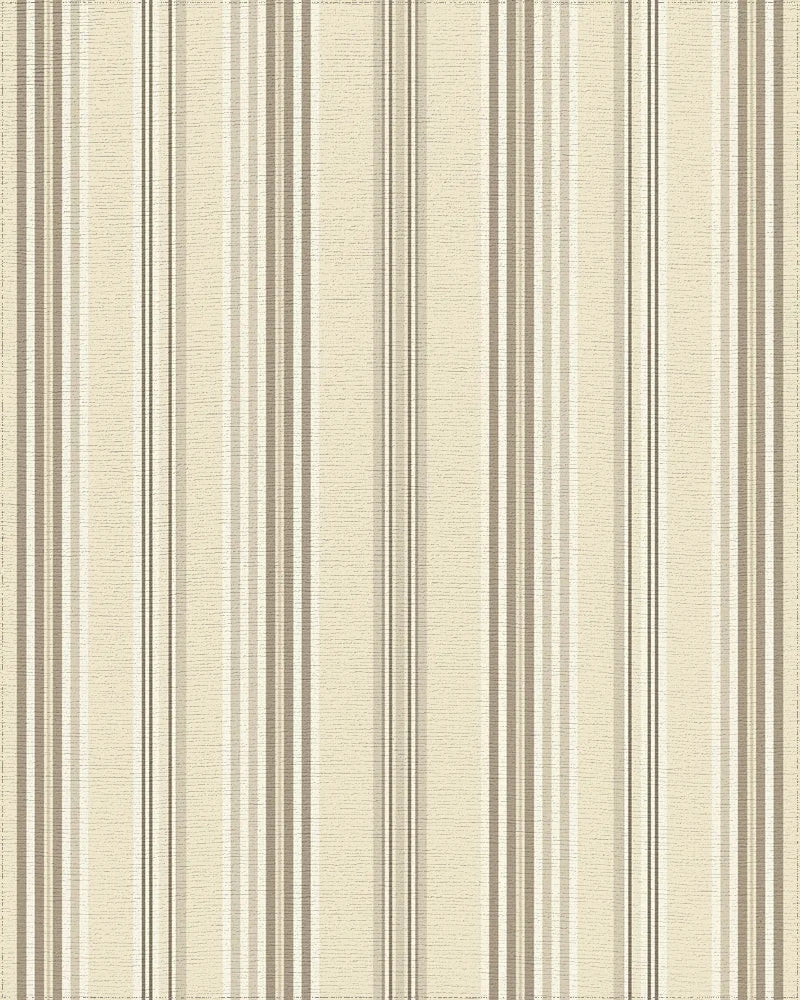 Neutral Tone Vertical Stripe Rug - Cutout View