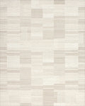 Neutral Tones Patchwork Geometric Weave Rug - Cutout View