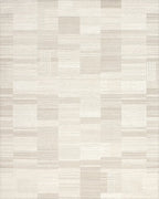 Neutral Tones Patchwork Geometric Weave Rug - Cutout View