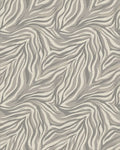 Neutral Zebra Stripe Swirl Rug - Cutout View