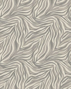 Neutral Zebra Stripe Swirl Rug - Cutout View
