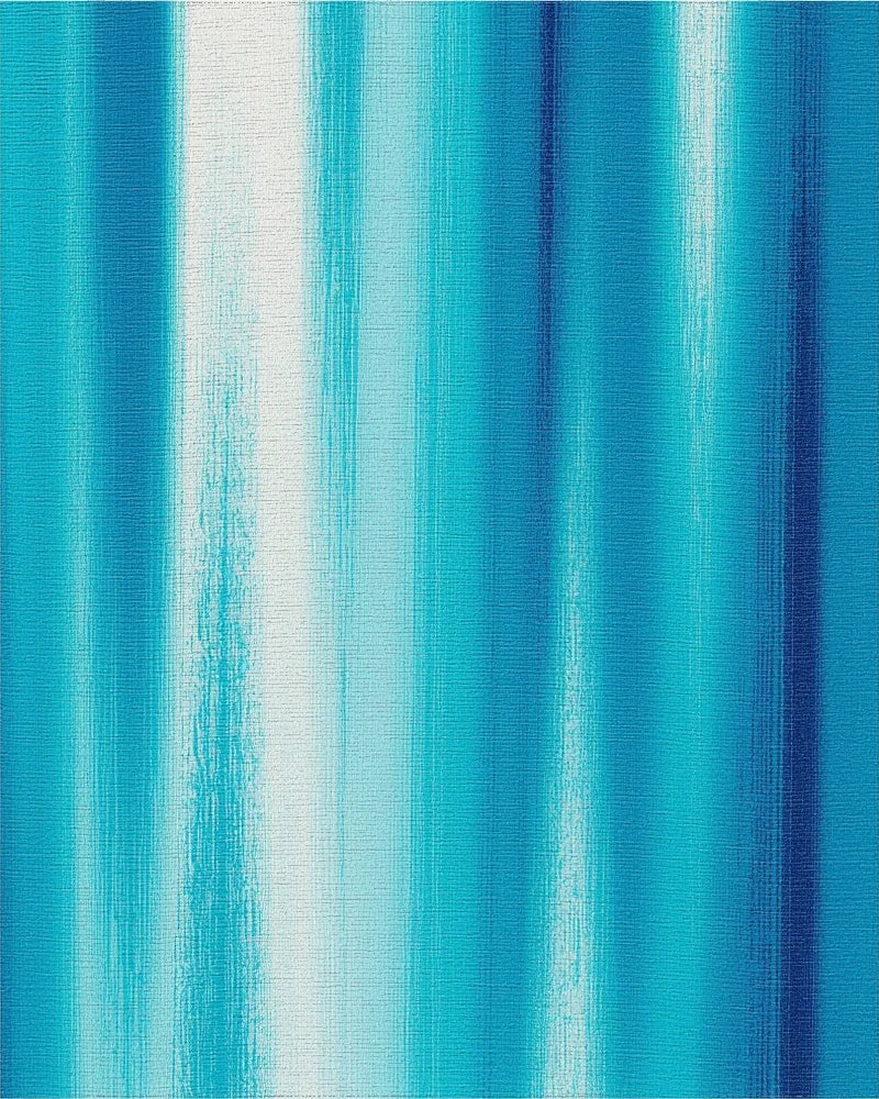 Ocean Blue Vertical Stripe Art Rug - Cutout View