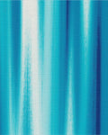 Ocean Blue Vertical Stripe Art Rug - Cutout View