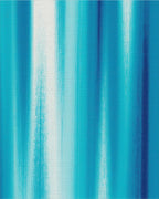 Ocean Blue Vertical Stripe Art Rug - Cutout View