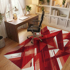 Modern Red Crimson Rug - office