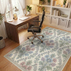 Vintage Green Sky Rug - office