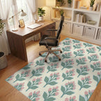 Pink Green Sky Rug - office