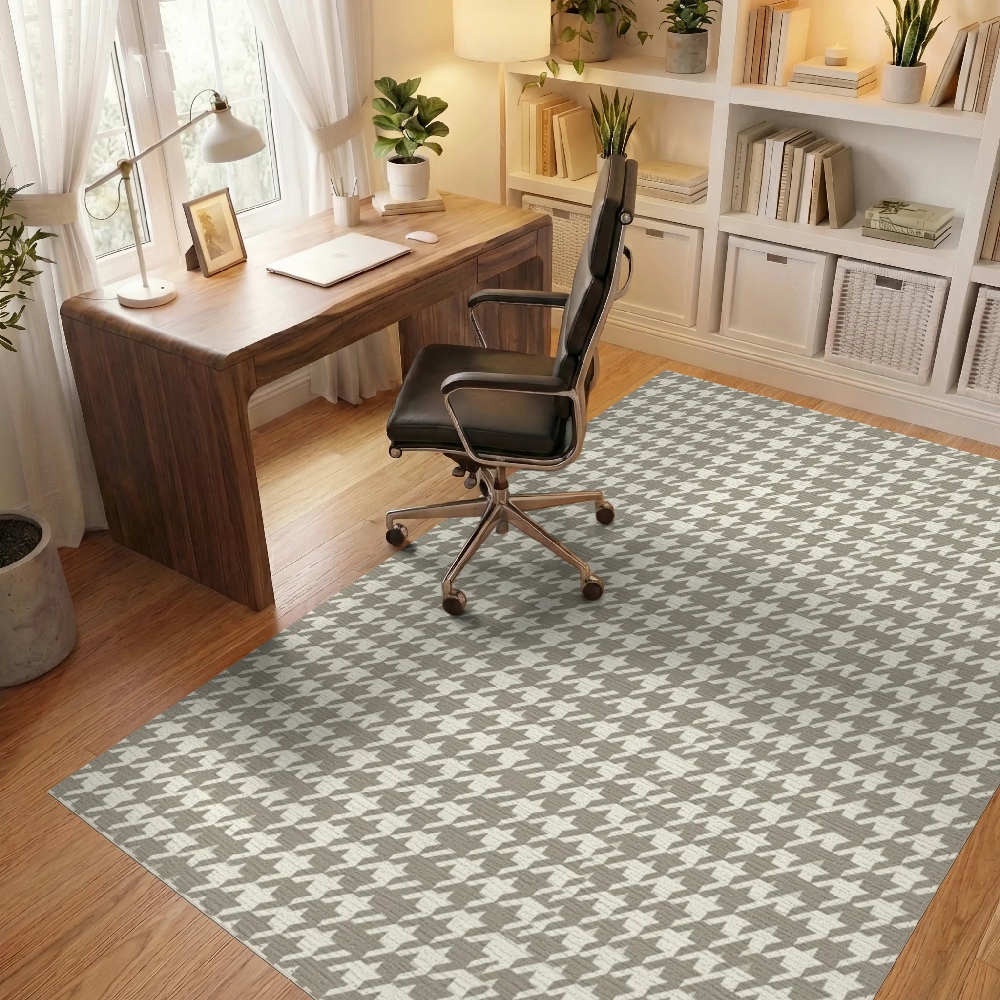 Geometric Lines Covers Rug - office