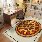 Minimalist Circular Culinary Area Rug - office