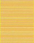 Orange Yellow Striped Dot Rug - Cutout View