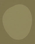 Organic Ochre Soft Curve Rug - Cutout View