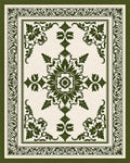 Ornate Floral Medallion Pattern Rug - Cutout View