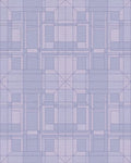 Pale Lavender Geometric Architectural Rug - Cutout View