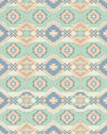 Pastel Geo Diamond Southwestern Blanket Rug - Cutout View