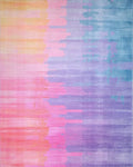 Pastel Gradient Brushstroke Rug - Cutout View