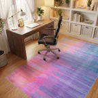 Pastel Gradient Brushstroke Rug - Office View