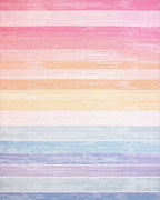 Pastel Ombre Striped Design Rug - Cutout View