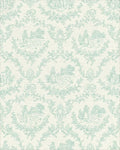 Pastoral Blue Scenic Village Motif Rug - Cutout View
