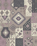 Patchwork Boho Diamond Arrows Crosses Rug - Cutout View