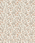 Peach Blossom Meadow Floral Rug - Cutout View