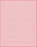 Pink Gingham Checkered Rug - Cutout View