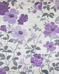 Purple Floral Vine Garden Rug - Cutout View