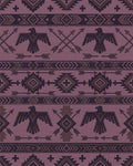Purple Tribal Eagle Arrow Geometric Rug - Cutout View