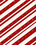 Red Cream Diagonal Stripe Pattern Rug - Cutout View