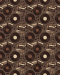 Retro Vinyl Cassette Music Notes Rug - Cutout View