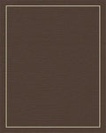 Rich Brown Subtle Linear Border Rug - Cutout View