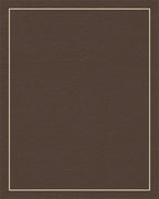 Rich Brown Subtle Linear Border Rug - Cutout View