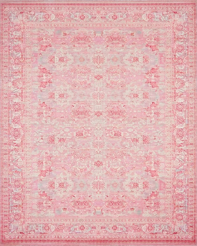 Rose Blossom Medallion Border Rug - Cutout View