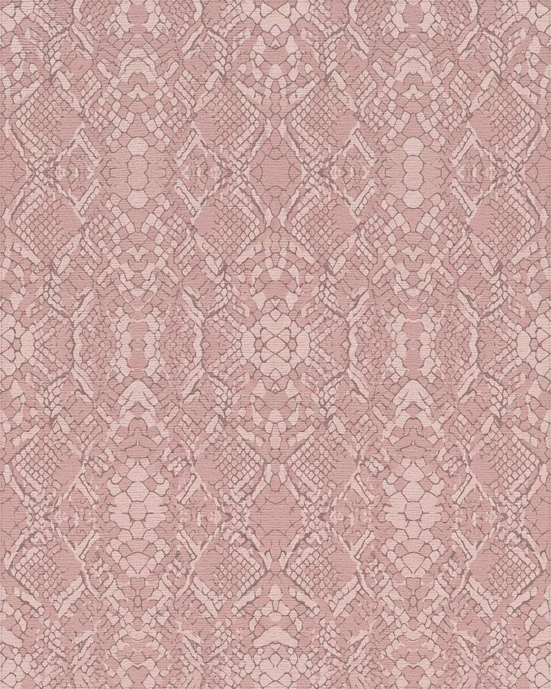 Rose Snake Skin Scales Rug - Cutout View