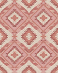 Rustic Rose Diamond Navajo Rug - Cutout View