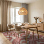 Rustic Rose Diamond Navajo Rug Dining Room View