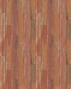 Rustic Wood Plank Mid-Tone Rug - Cutout View