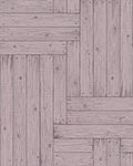 Rustic Wood Plank Parquet Rug - Cutout View