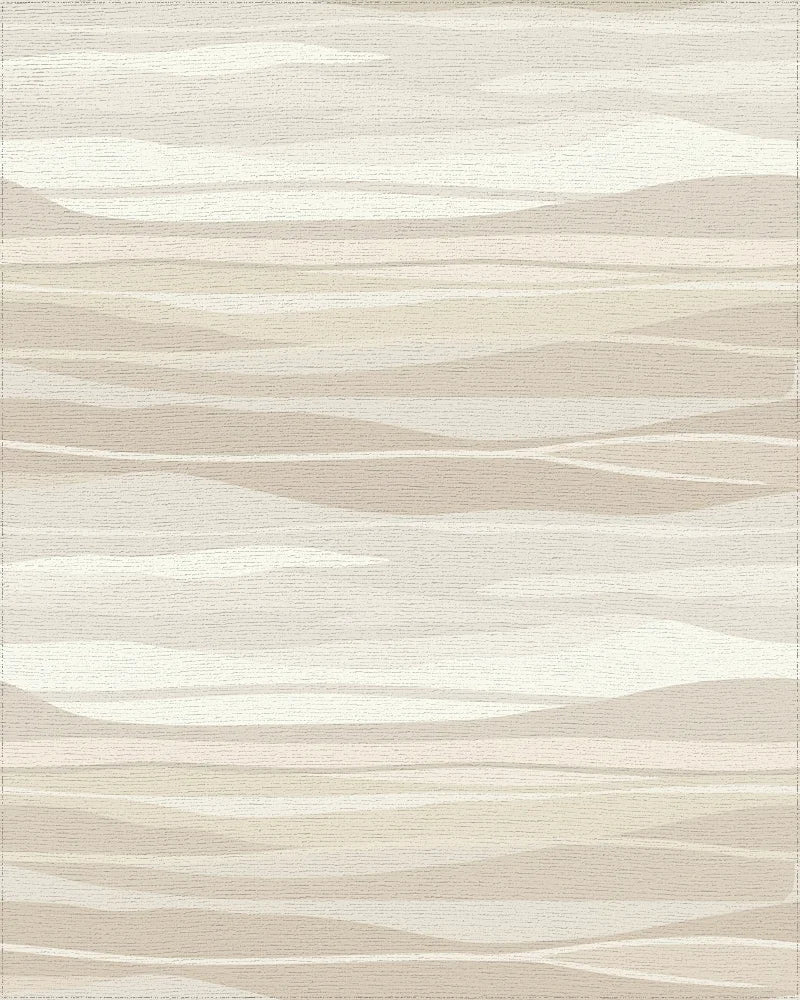 Sandy Dune Wave Contemporary Rug - Cutout View