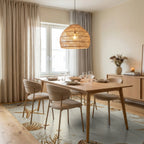 Seashell Starfish Sandy Beach Collection Rug - Dining Room View