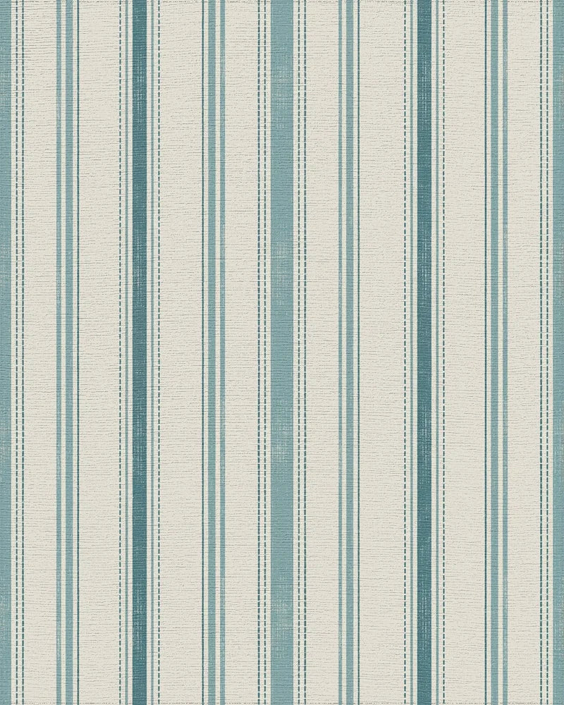 Seaside Coastal Striped Farmhouse Rug - Cutout View