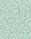 Serene Mint Hexagon Mosaic Rug - Cutout View