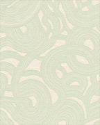 Serene Swirl Abstract Pattern Rug - Cutout View