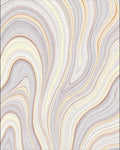 Soft Agate Swirl Pattern Rug - Cutout View