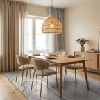 Soft Agate Swirl Pattern Rug Dining Room View