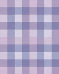 Soft Lavender Gingham Check Rug - Cutout View
